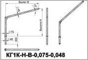 кронштейны для гранёных опор кг1к-2,0-2,0-0,075-0,048